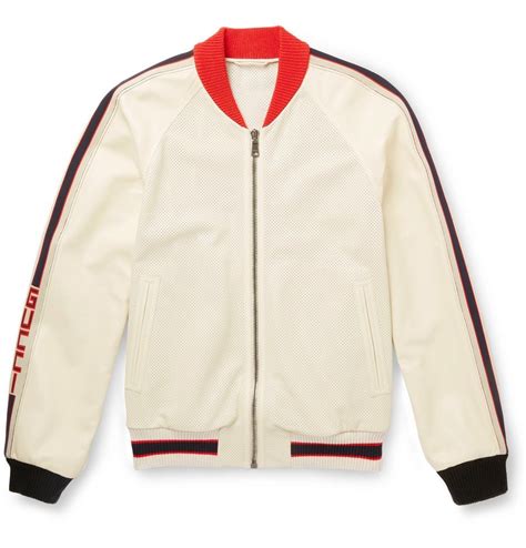 gucci bomber jacket white|gucci bomber jacket price.